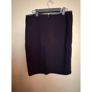 Calvin Klein Women's Pencil Knee Length Straight Career Skirt Black L